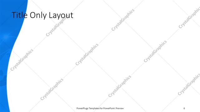 Title Only presentation slide layout