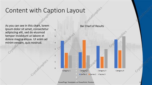 Content with Caption presentation slide layout