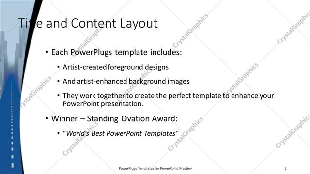 Title and Content presentation slide layout