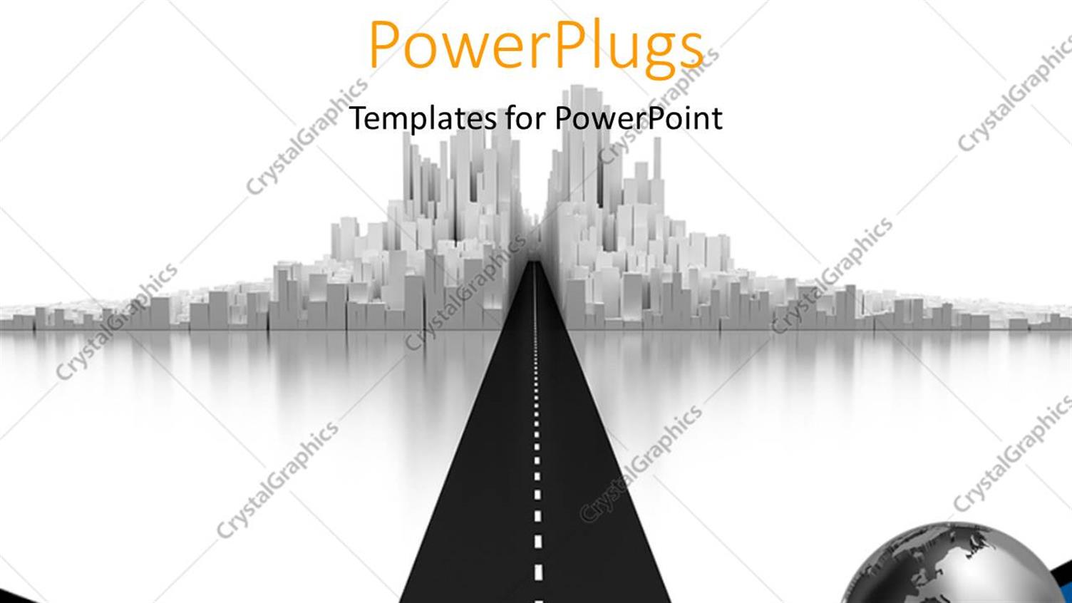 Featuring a Globe with a Road to a Castle