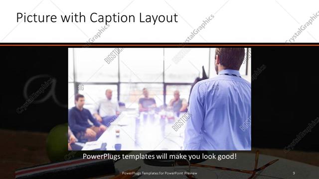 Picture with Caption presentation slide layout