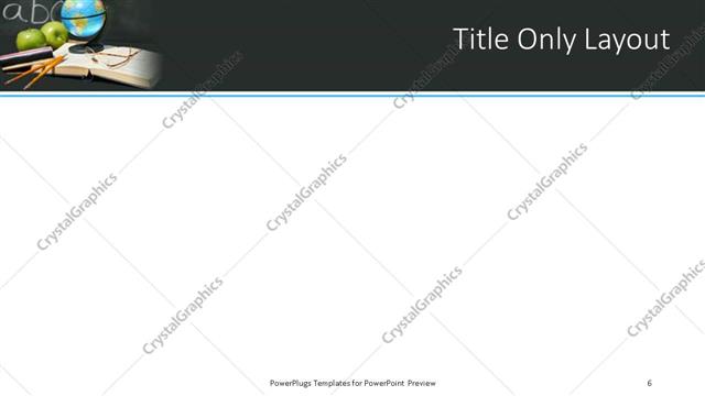 Title Only presentation slide layout