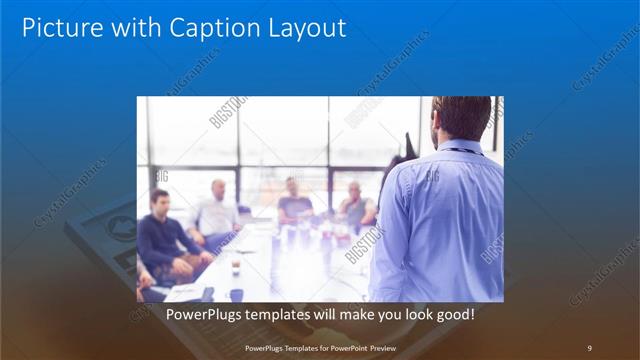 Picture with Caption presentation slide layout