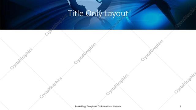 Title Only presentation slide layout
