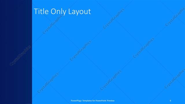 Title Only presentation slide layout