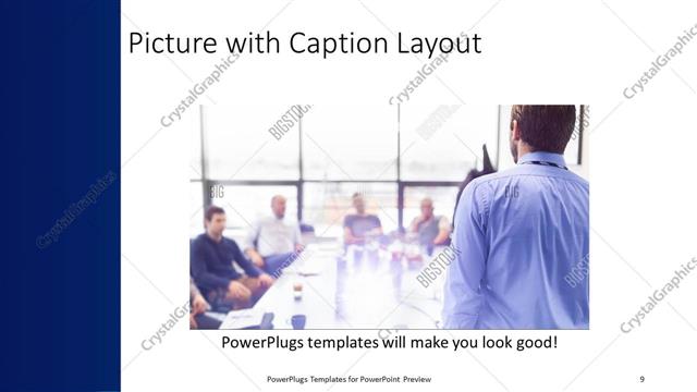 Picture with Caption presentation slide layout