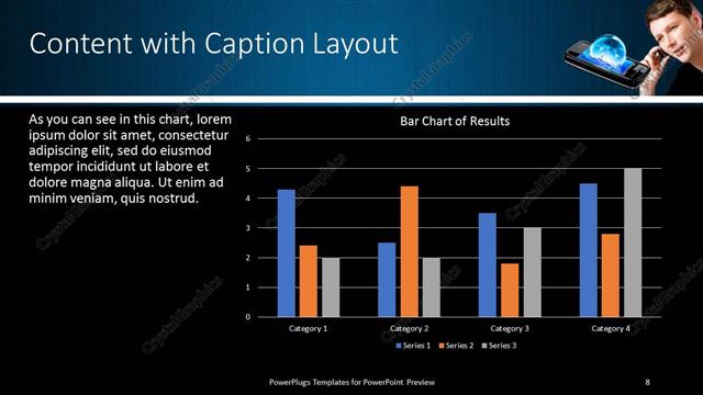 Content with Caption presentation slide layout