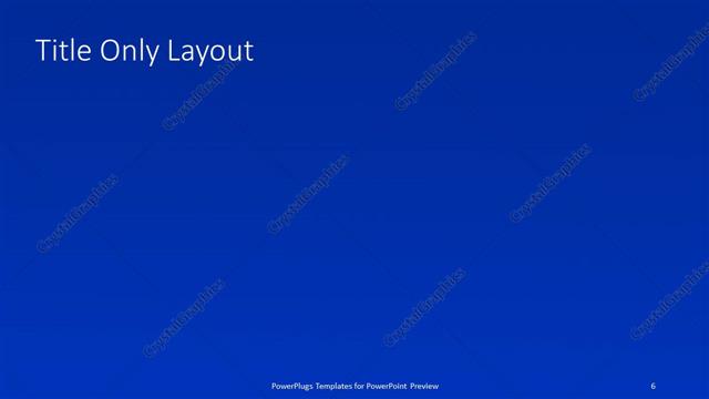 Title Only presentation slide layout