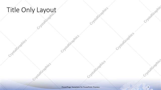 Title Only presentation slide layout