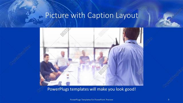 Picture with Caption presentation slide layout