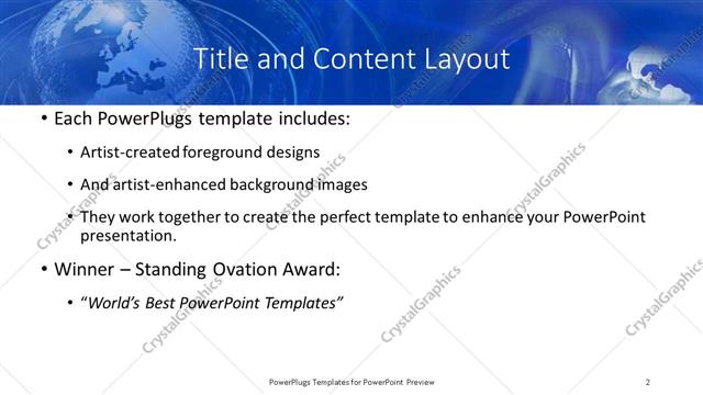 Title and Content presentation slide layout