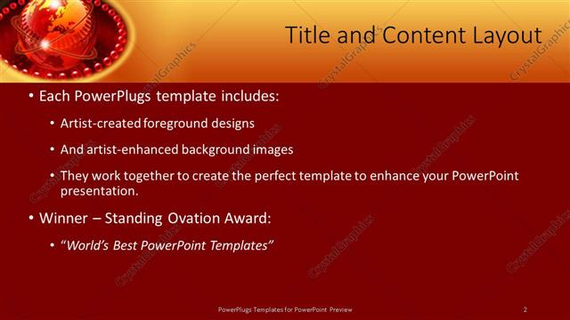 Title and Content presentation slide layout