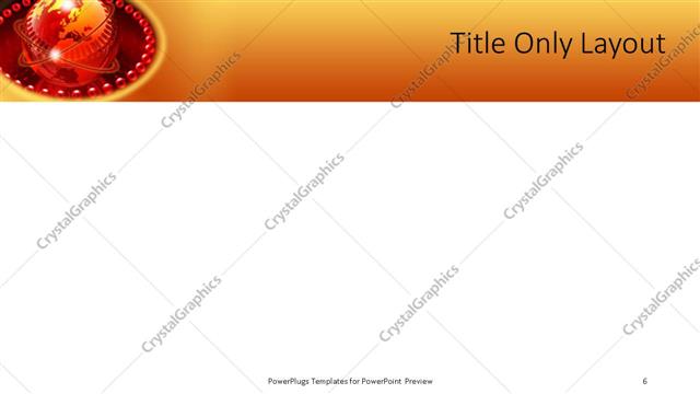 Title Only presentation slide layout