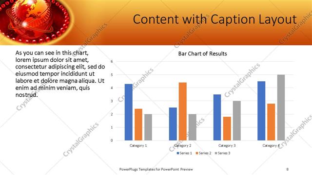 Content with Caption presentation slide layout