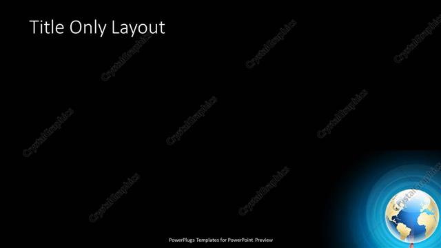 Title Only presentation slide layout