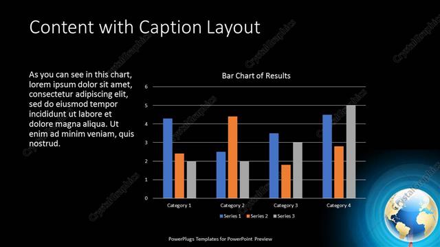 Content with Caption presentation slide layout
