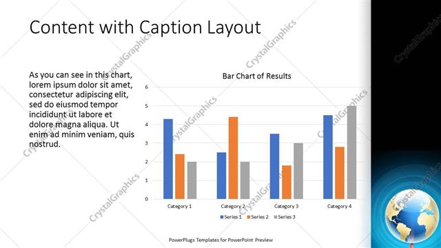 Content with Caption presentation slide layout
