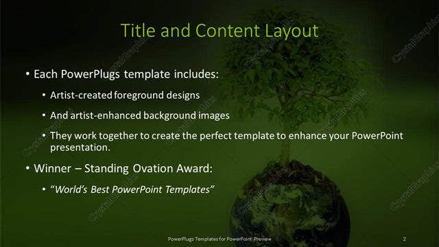 Title and Content presentation slide layout