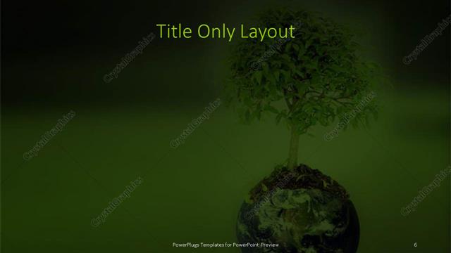 Title Only presentation slide layout