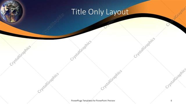 Title Only presentation slide layout