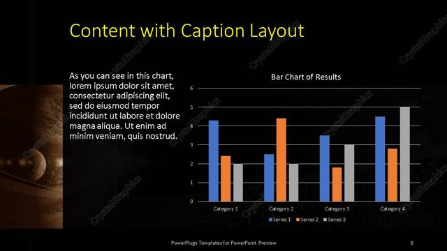 Content with Caption presentation slide layout