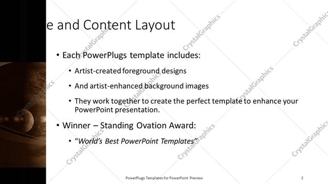 Title and Content presentation slide layout