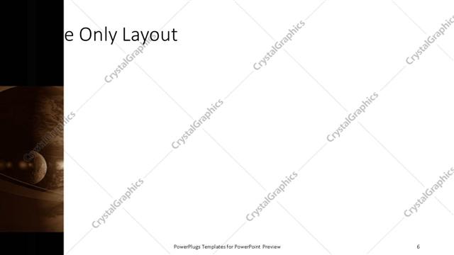 Title Only presentation slide layout