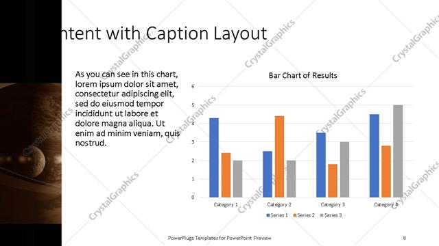 Content with Caption presentation slide layout