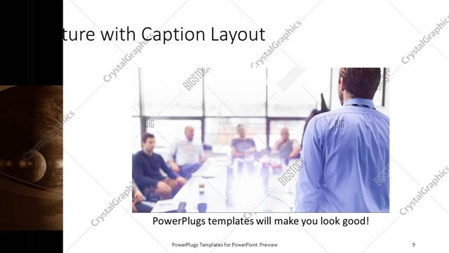 Picture with Caption presentation slide layout