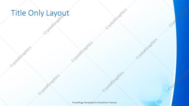 Title Only presentation slide layout