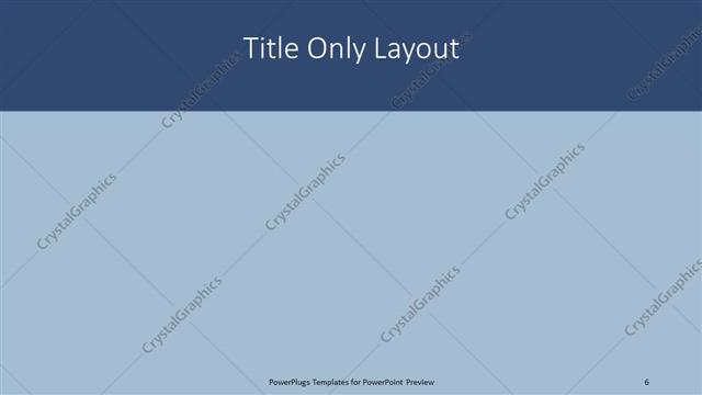 Title Only presentation slide layout