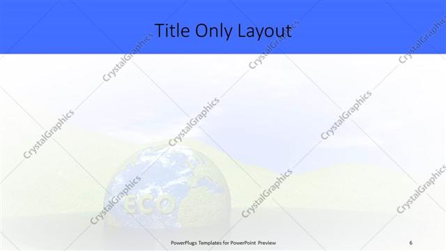 Title Only presentation slide layout