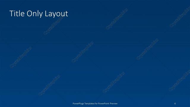 Title Only presentation slide layout