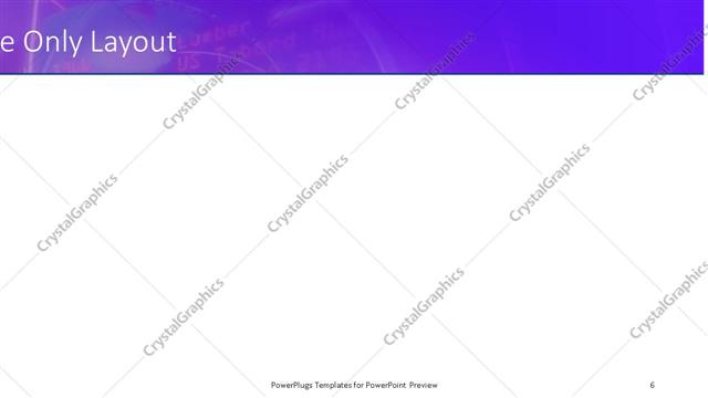 Title Only presentation slide layout