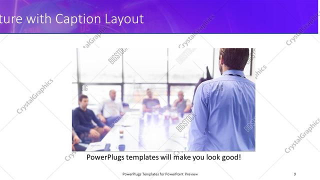 Picture with Caption presentation slide layout