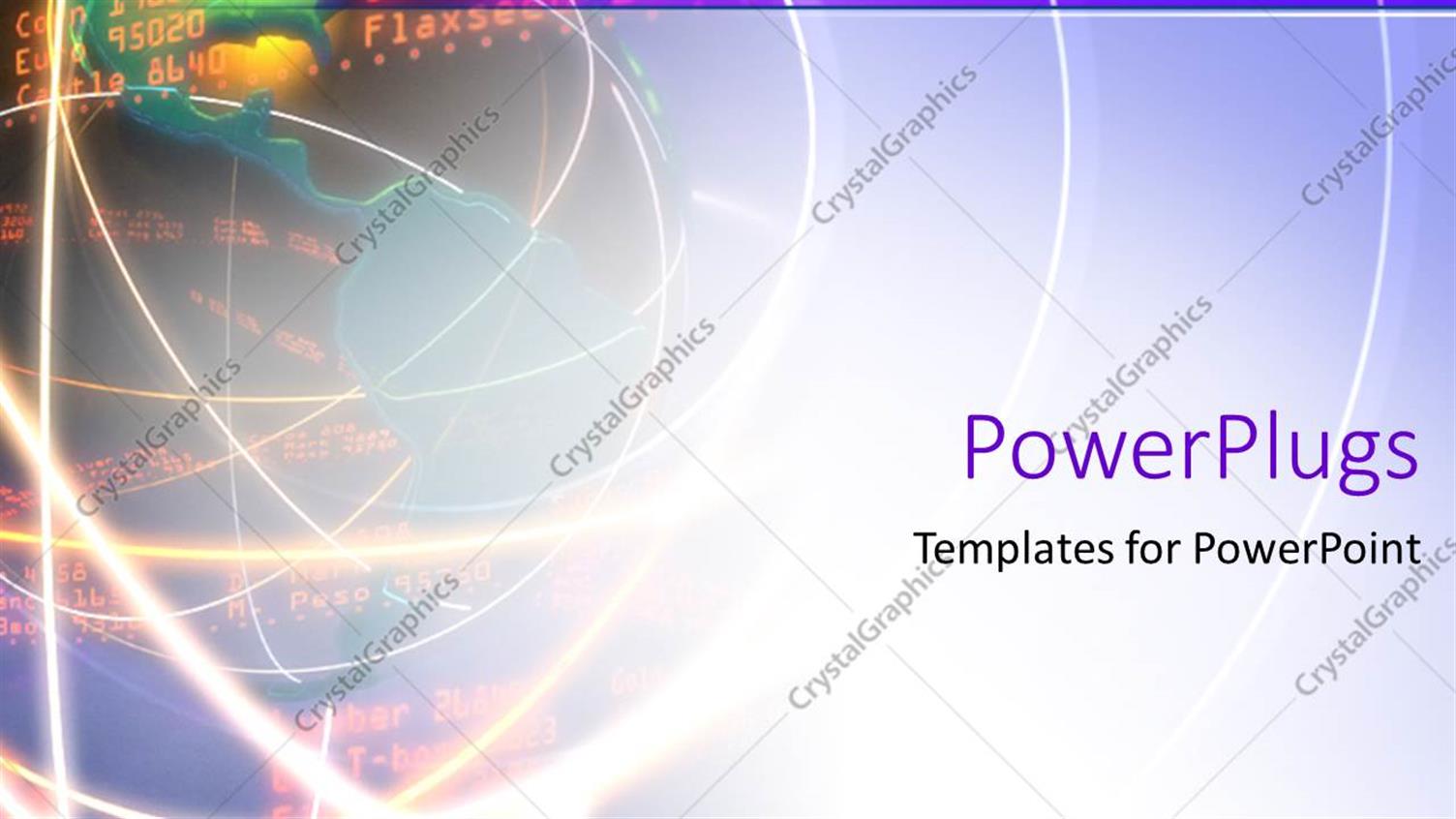 Featuring a Globe as Well as Various Circles in the Background