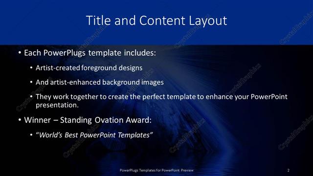 Title and Content presentation slide layout