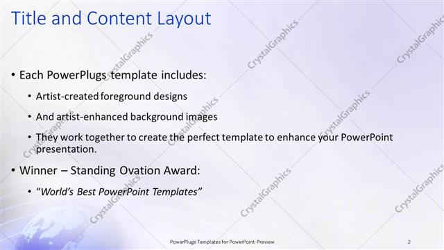 Title and Content presentation slide layout