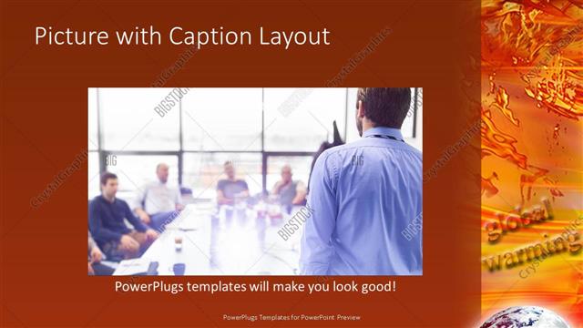 Picture with Caption presentation slide layout