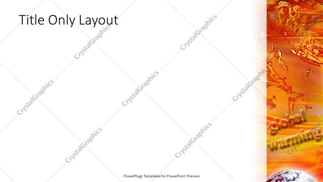 Title Only presentation slide layout