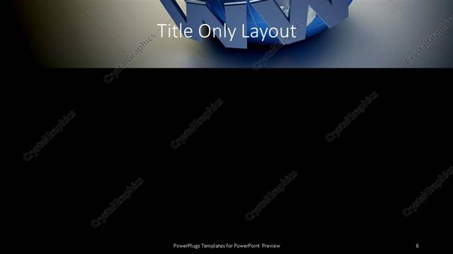 Title Only presentation slide layout