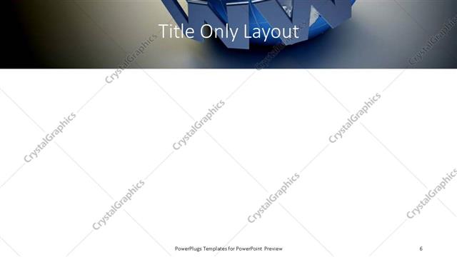 Title Only presentation slide layout