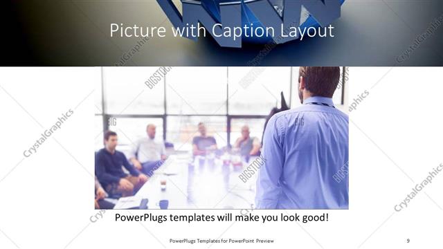 Picture with Caption presentation slide layout