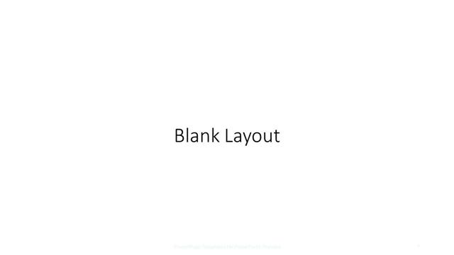 Blank presentation slide layout