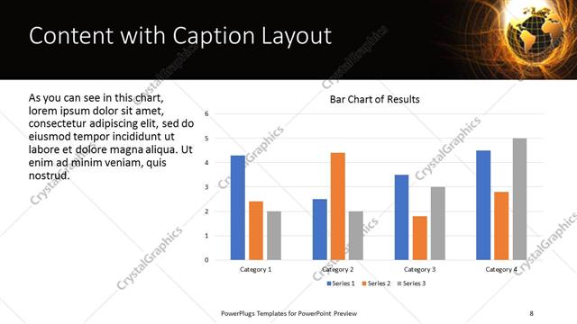 Content with Caption presentation slide layout