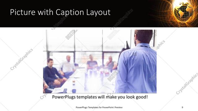 Picture with Caption presentation slide layout