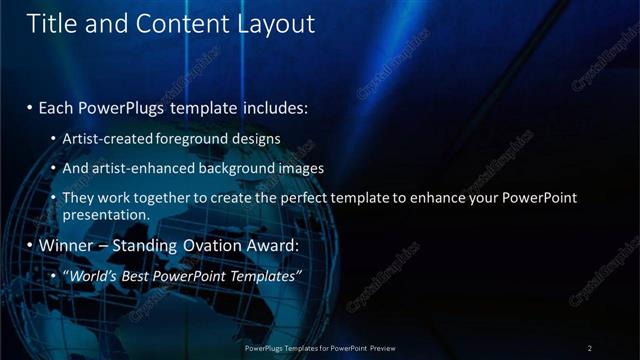 Title and Content presentation slide layout