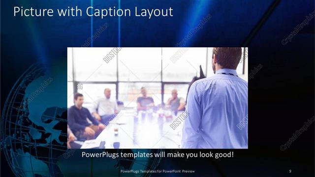 Picture with Caption presentation slide layout
