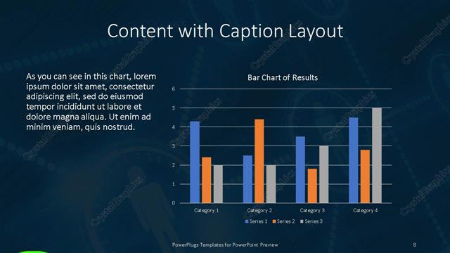 Content with Caption presentation slide layout