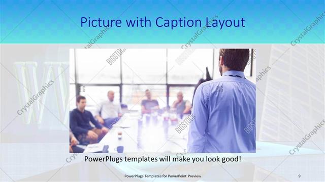 Picture with Caption presentation slide layout